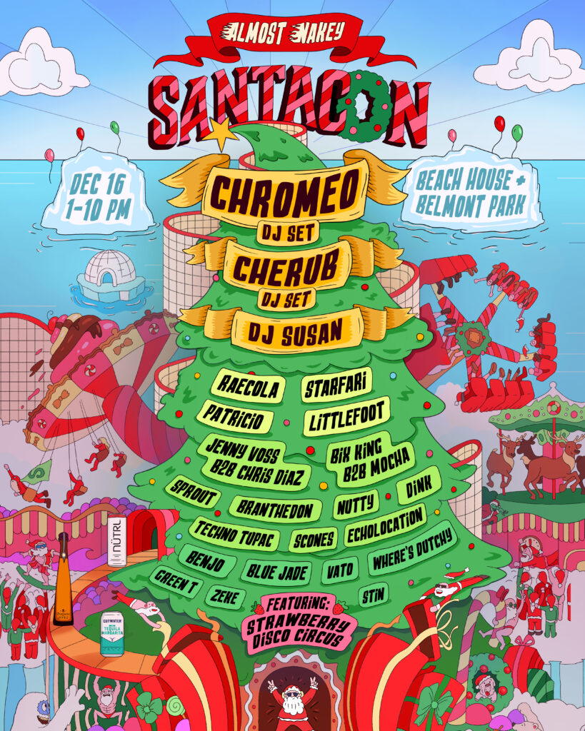 SANTACON TO TAKE OVER SAN DIEGO’S BELMONT PARK FOR FIRST EVENT TAKEOVER IN HISTORY ON SATURDAY, DECEMBER 16TH, 2023